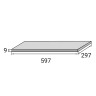 Плитка для басейну Aquaviva Granito Light Gray, 298x598x9.2 мм